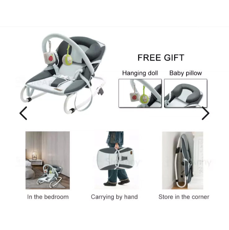 Baby Seat 2-IN-1 Bouncer and Infant Rocker